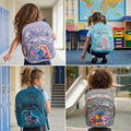 Cute Cartoon Kids School Bag for Boys and Girls, Toddler Preschool Plush Travel Schoolbag