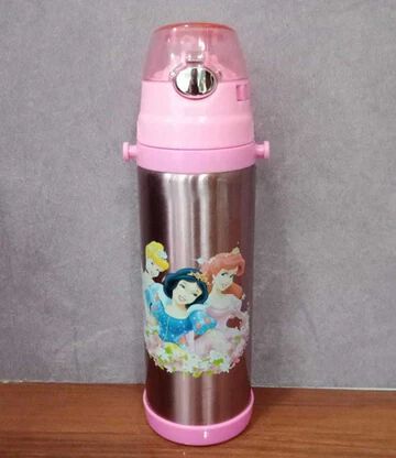 Stainless Steel Cartoon Printed Water Bottle 1000ml