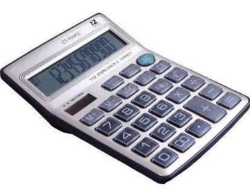 112 Steps Check and Correct Premium Desktop Calculator with Metallic faceplate & Bigger Screen/Keys