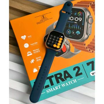 Smart Watch, 7 in 1 Watch Bands, 2.01" Display, ECG, Wireless Charging, Sports Mode, Weather Forecast, Face Dial