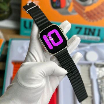 Smart Watch, 7 in 1 Watch Bands, 2.01" Display, ECG, Wireless Charging, Sports Mode, Weather Forecast, Face Dial