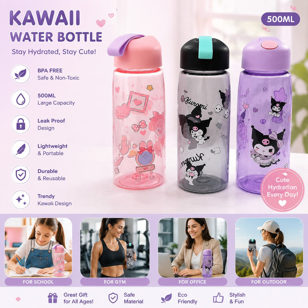 Cute Water Bottle for School Kids