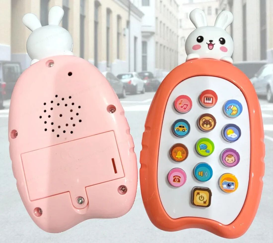 Animal Musical Phone Toy with Light-Up Keys, Sound Effects, Children’s Songs, Multiple Animal Designs
