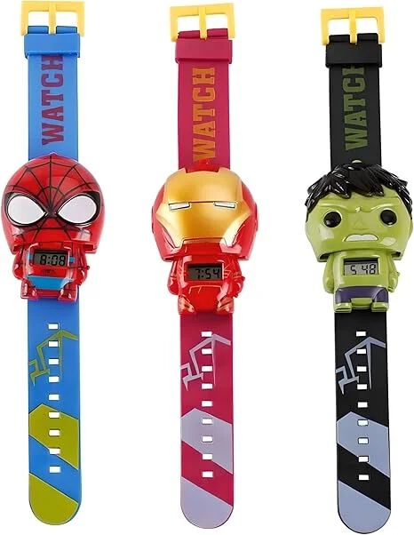 Kids face change Cartoon Wrist Watches Toy for Boys