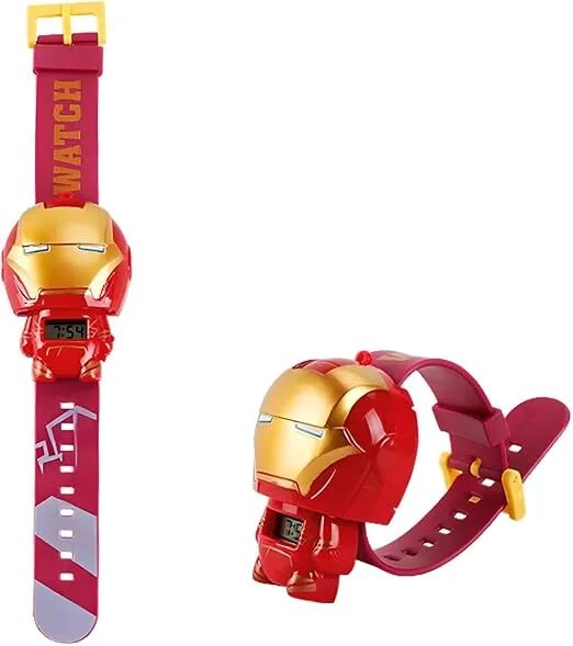 Kids face change Cartoon Wrist Watches Toy for Boys