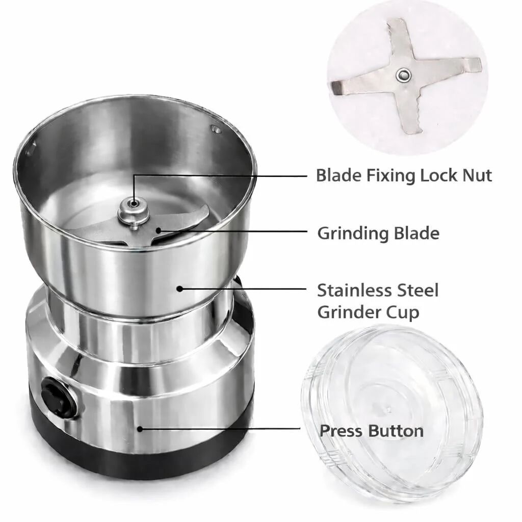 Nima Stainless Steel Multifunctional Electric Grinder & Coffee Maker