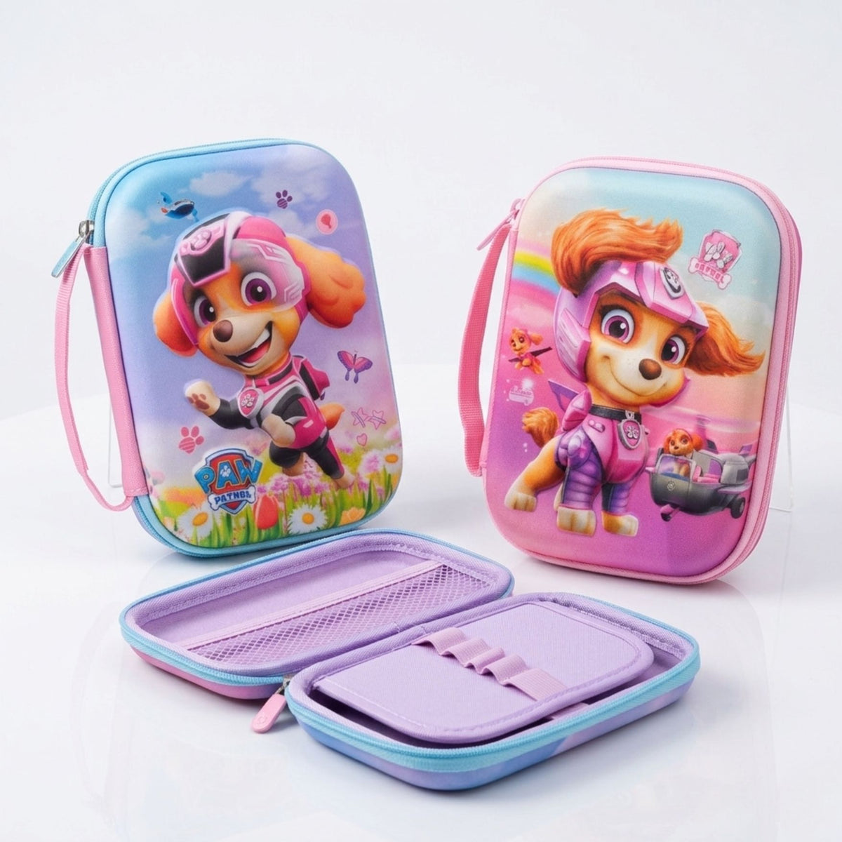 Scholar's Stationery Pouch - Hard case Pencil Case {Random Color}