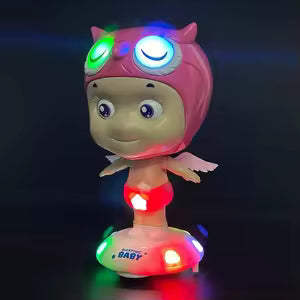 Sleeping Baby Musical Dancing Toy for Toddler, Head Up and Down While Dancing, Two Modes - 20634