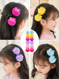 Labubu Big Eyes Cute Ears Fur Ball Hairpins Sweet Girl Side Hair Clip Hair Accessories for Women
