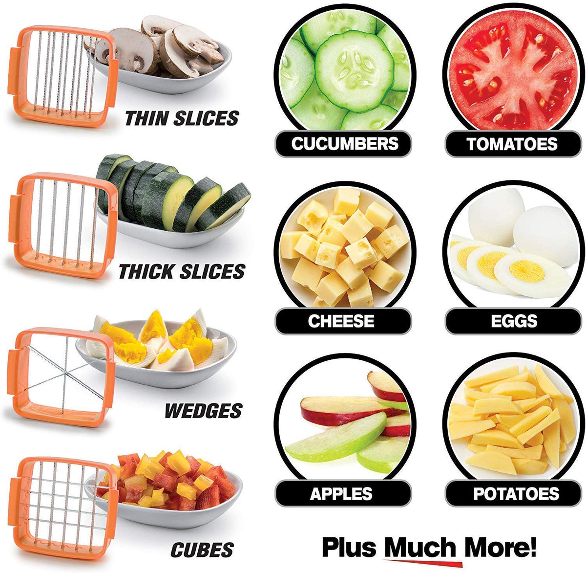 Vegetable Slicer Dicer Chopper 5 in 1 Multi-Function Slicer Vegetable & Fruits Cutter, Dicer Grater - 20642