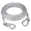 Heavy Duty Clothes Drying Rope 5 Meter with Hooks | Strong Steel Clothesline for Balcony, Travel, Camping & Home Use