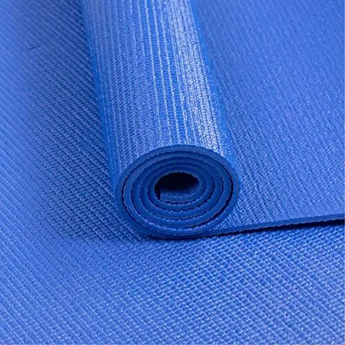 Yoga Mat - Non-Slip Exercise Mat for Yoga, Pilates, Meditation & Fitness - Lightweight Mat with Carry Strap for Travel {Random Color}