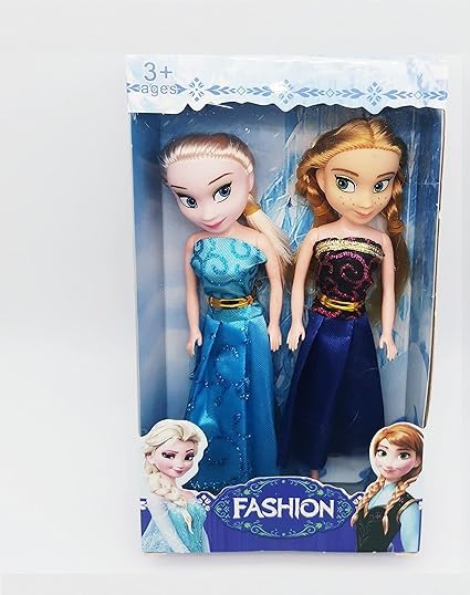 Two Frozen Doll Sister Anna elsa Set 16 cm Big Size for Kids