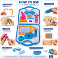 Plastic docter Set Pretend Play / 10 pcs Equipment / Kids Will Love Imaginary Play Set {Random Color}
