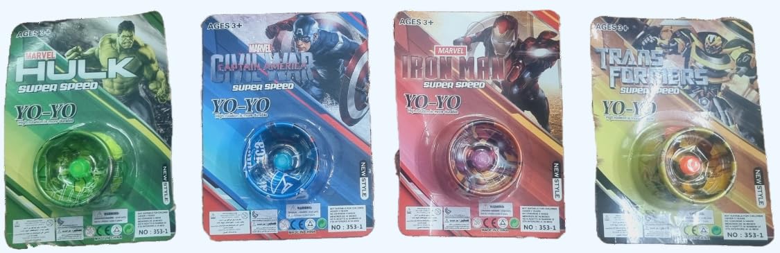 Metal YoYo Toys for Kids - Superhero Edition {Random Design}