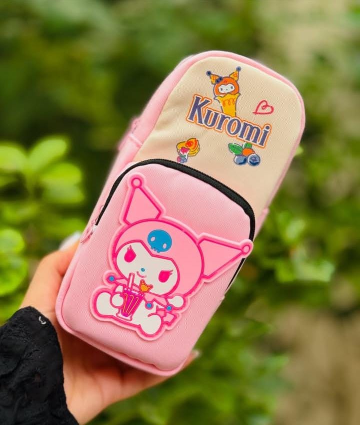 Kuromi Cartoon Art Canvas Pencil Box {Random Color}