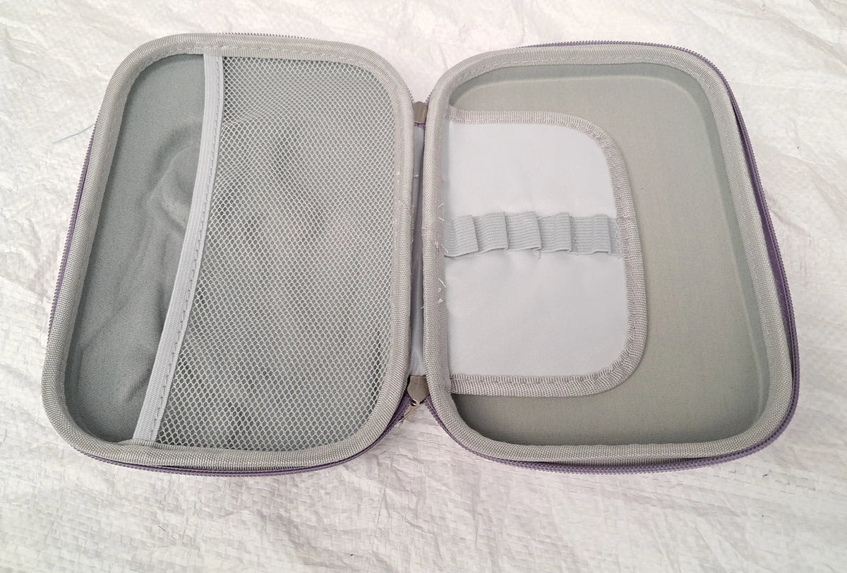 Pencil Box for Girls | Stylish Pencil Case for School, Student, Pen Case Holder with Dual Zipper Mesh Pocket, Hard Top Pencil Pouch for Kids
