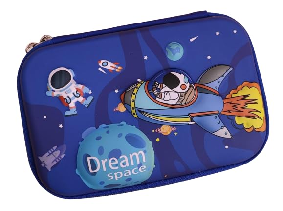 Space Astronaut 3D Hardtop EVA Pencil Case - Kids Large Stationery {Random Design}