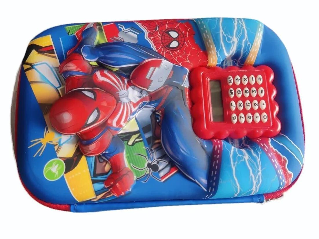 Calculator Pencil Case - Stylish & Spiderman Pencil Pouch