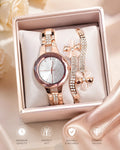 Stylish Watch And Bracelet  For Girl beautiful Girt for Women {Random Design}
