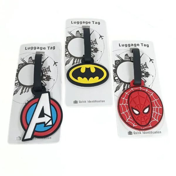 Suitcases Bag Baggage Travel Tags Identifiers Cool Unique Funny Fun Large Silicone Name Luggage ID Tags for Kids Women
