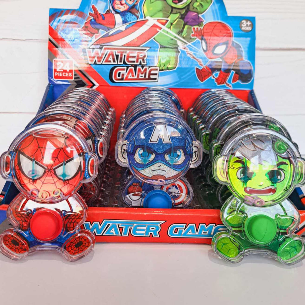 Single Button Water Ring Toss Game – Action Figure {Random Design}