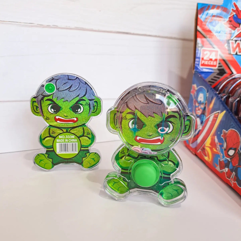 Single Button Water Ring Toss Game – Action Figure {Random Design}