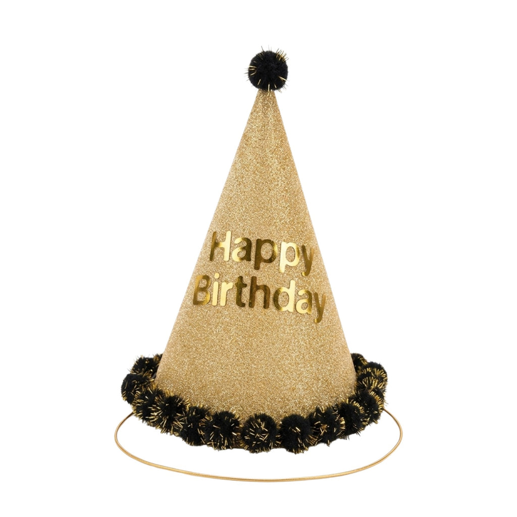 {Pack of 5} Birthday Party Hat Crown Decoration Paper Cap Pure Color Pattern Festival Colorful Birthday Hat