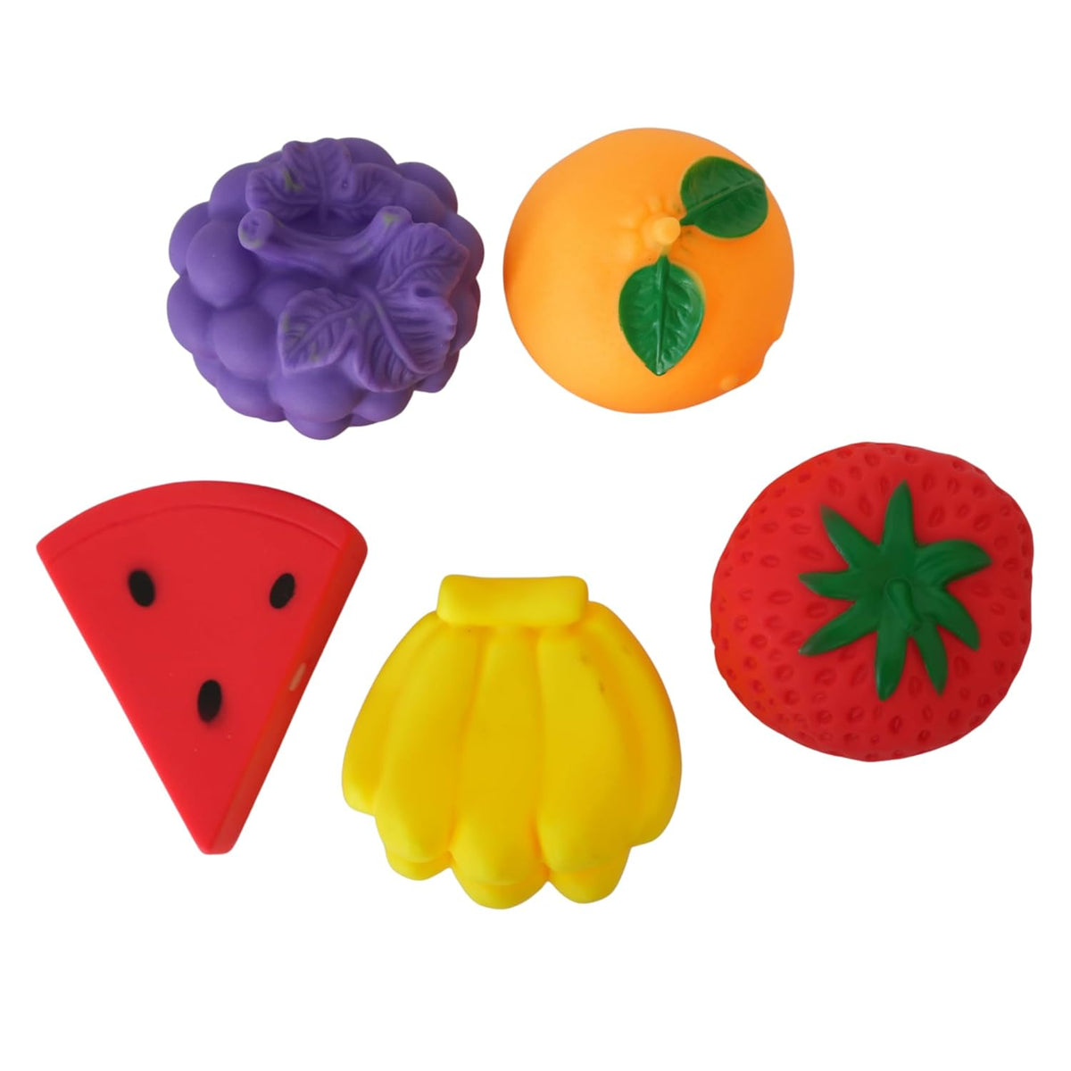 Fruit Toys for Kids | Soft Squishy Sensory Food Toy Set for Babies 6–24 Months | Educational Fine Motor Skill Fruits & Vegetables Playset for Boys & Girls