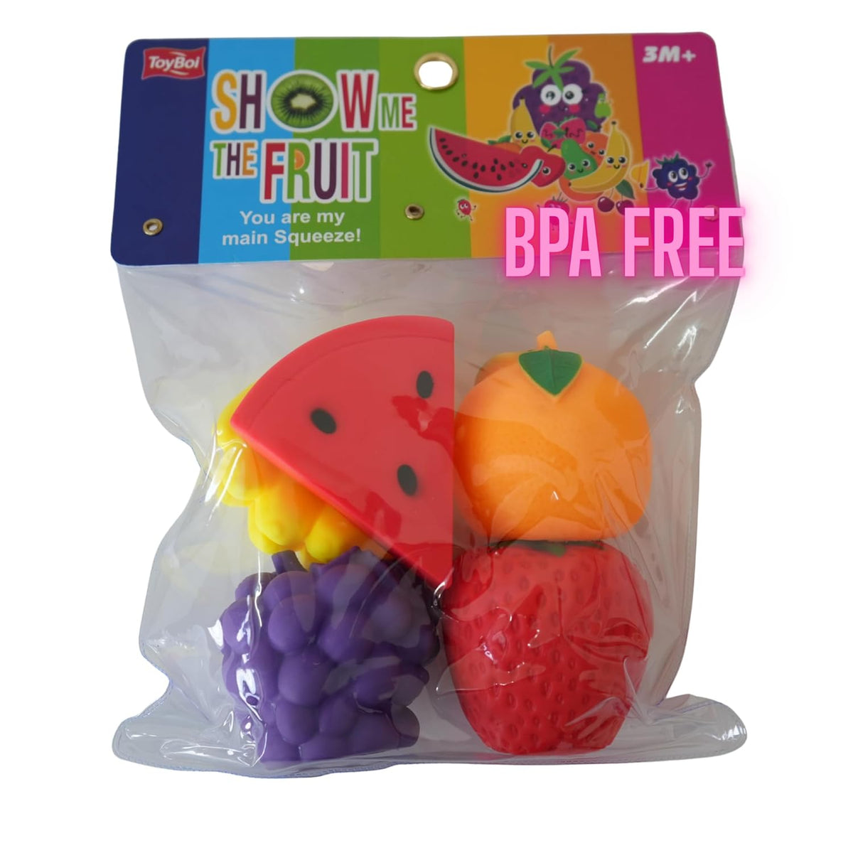 Fruit Toys for Kids | Soft Squishy Sensory Food Toy Set for Babies 6–24 Months | Educational Fine Motor Skill Fruits & Vegetables Playset for Boys & Girls