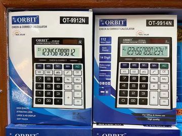 Electronic Calculator, Large Display, Dual Power Calculator