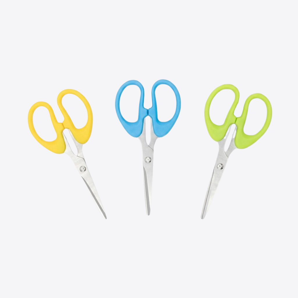 140 MM {Pack of 12} Sharp Cut Series Scissors {Random Color}