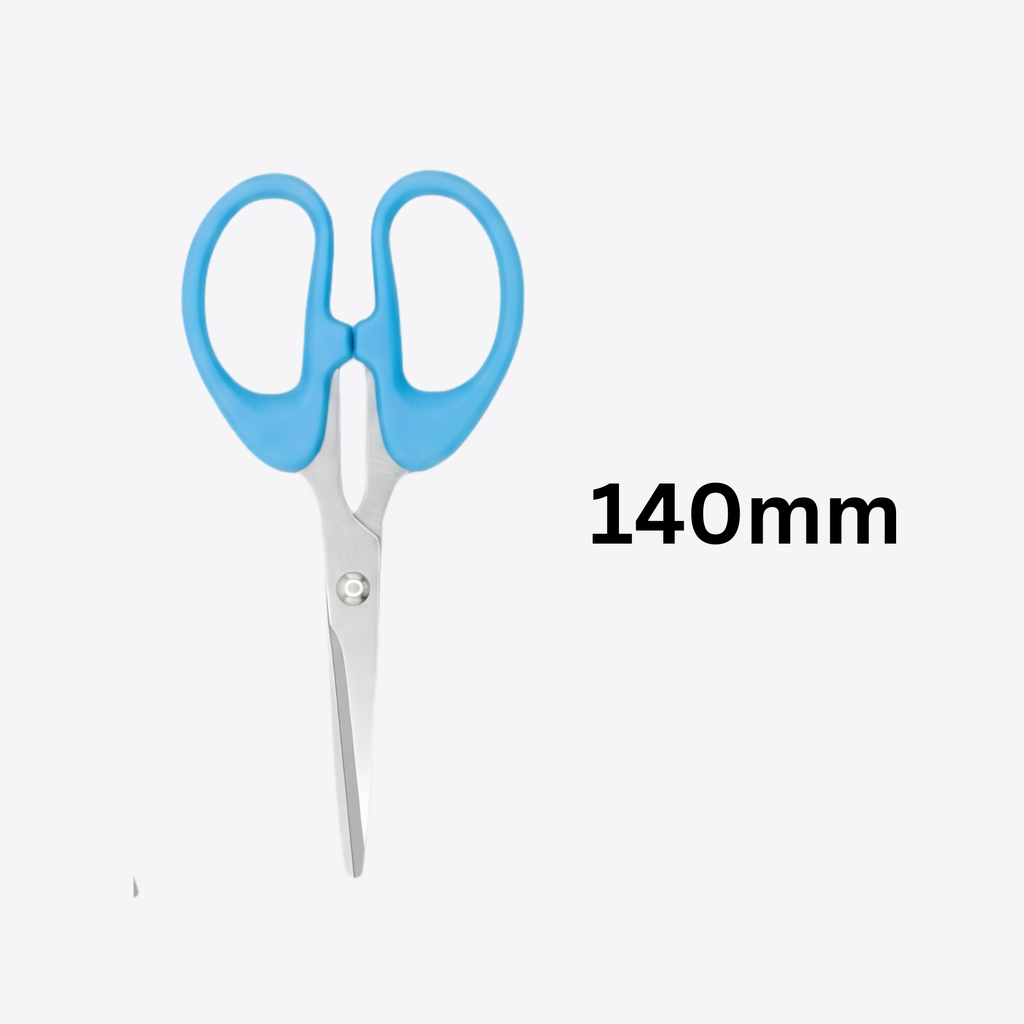140 MM {Pack of 12} Sharp Cut Series Scissors {Random Color}