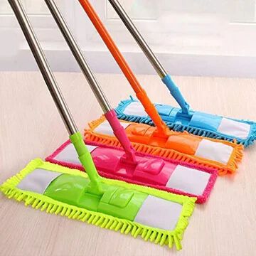 FOLDABLE MICROFIBER FAN CLEANING DUSTER MOP