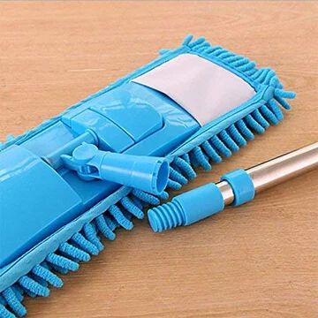FOLDABLE MICROFIBER FAN CLEANING DUSTER MOP