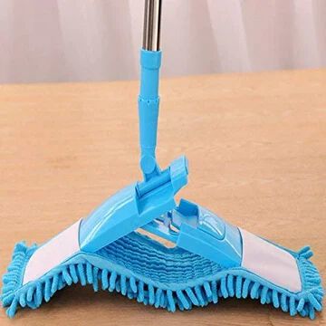 FOLDABLE MICROFIBER FAN CLEANING DUSTER MOP