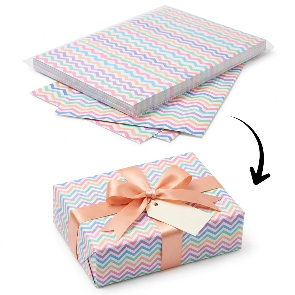 {Pack of 20} Gift Wrapping Paper Sheet - Gift Paper Premium Design Paper sheet for Gift Packing {Random Design}