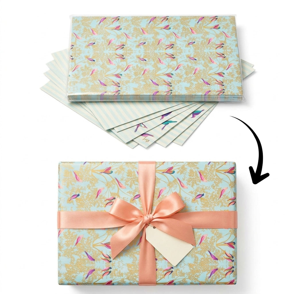 {Pack of 20} Gift Wrapping Paper Sheet - Gift Paper Premium Design Paper sheet for Gift Packing {Random Design}