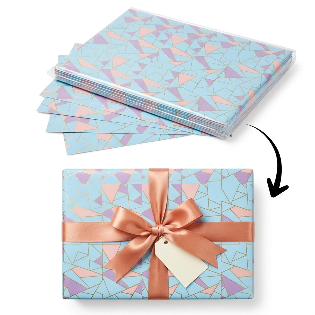 {Pack of 20} Gift Wrapping Paper Sheet - Gift Paper Premium Design Paper sheet for Gift Packing {Random Design}