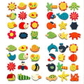 {12 Pcs} Wooden Fridge Calendar Magnet Toy Shape Refrigerator Magnets Cartoon Cute Decorative Sticker for Metal Door Office Whiteboard Return Gifts For Kids