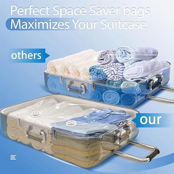 Vacuum storage bags 5 bags and pump