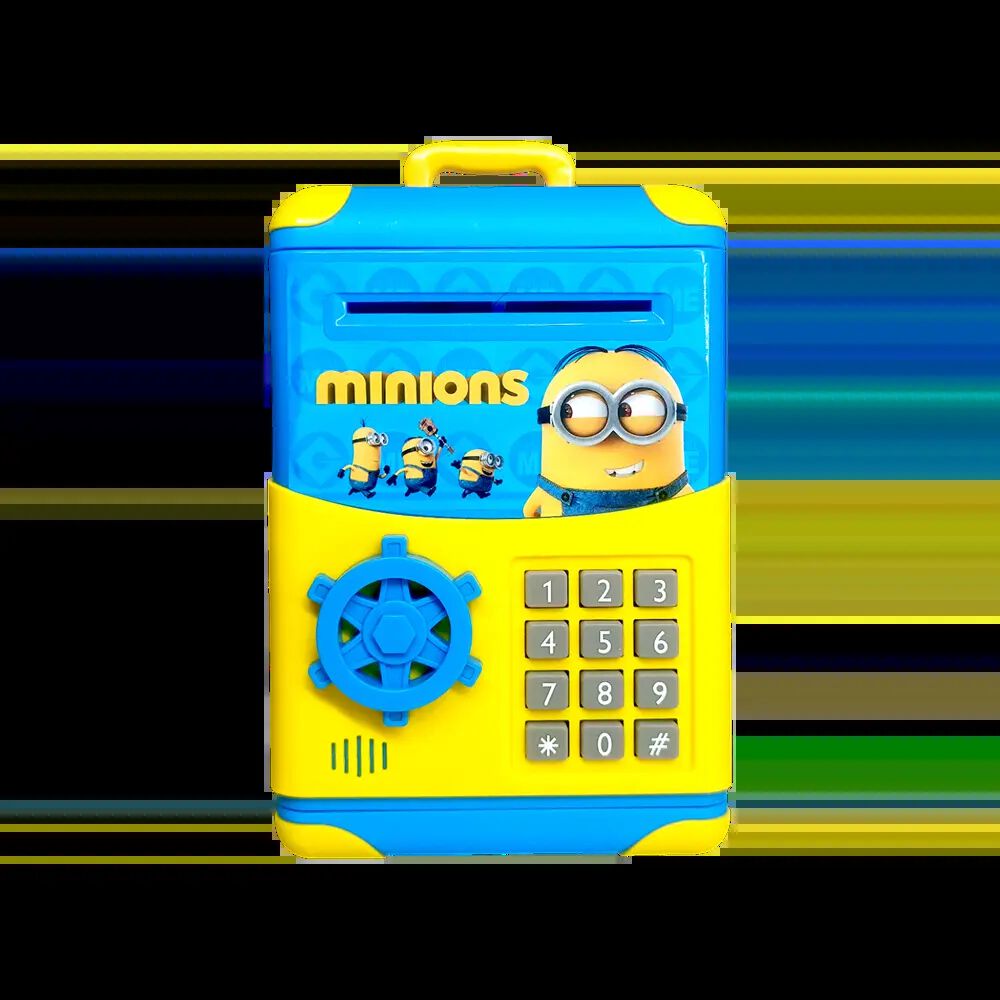 Minions Kids Piggy Bank ATM Toy with Password Lock & Music – Money Saving Box for Kids