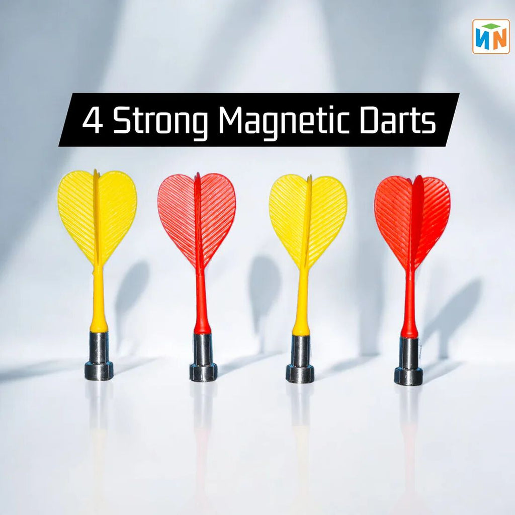 Magnetic Dart Board Game for Kids – 28.5 Cm Indoor & Outdoor Fun with 4 Soft Darts