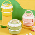 Cute Kids 2 Layer Lunchbox - Life and Home {Random Color}