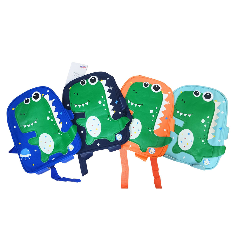 Dino Thems School Bag For Kids Waterproof Lightweight & Breathable Multi-Purpose Preschool Kindergarten Small Backpack 1 Department Size=27*20*10 Cm {Random Color}
