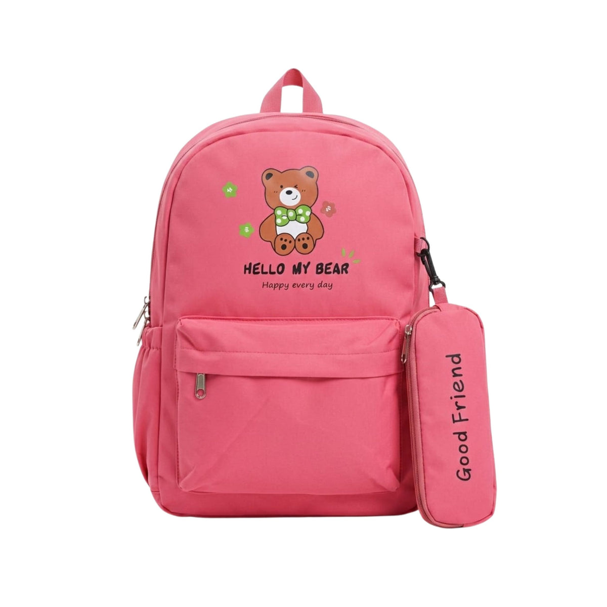 Lovely Bear Backpack for Kids | Girls and Boys  - Collage School & Travel Size= 42*28*12 Cm {Random Color}
