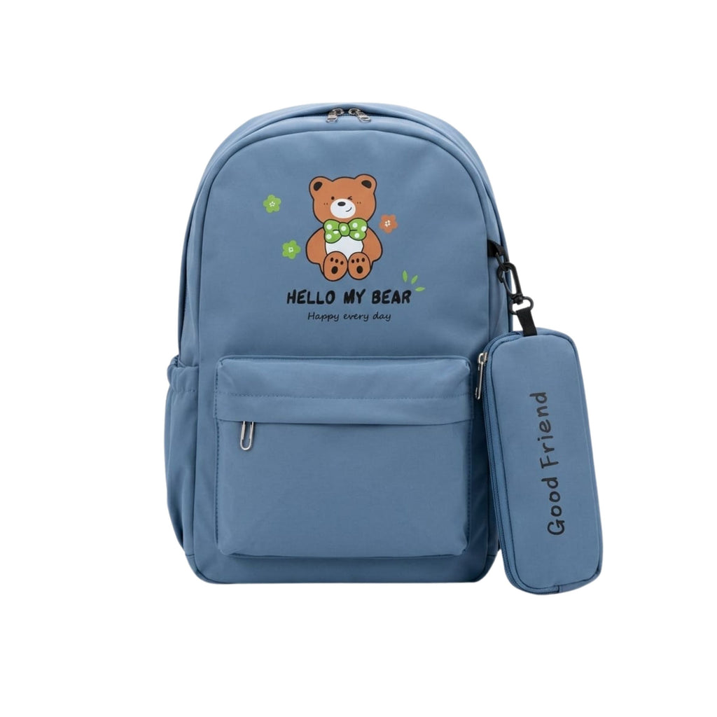 Lovely Bear Backpack for Kids | Girls and Boys  - Collage School & Travel Size= 42*28*12 Cm {Random Color}