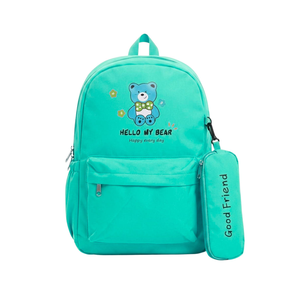 Lovely Bear Backpack for Kids | Girls and Boys  - Collage School & Travel Size= 42*28*12 Cm {Random Color}