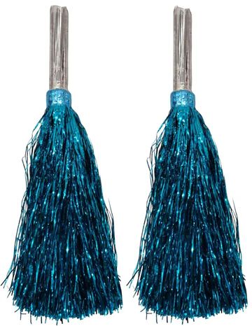 Multicolour Pom Pom with Stick, Cheer Girls Pom Pom for School Annual Day {1 pair}