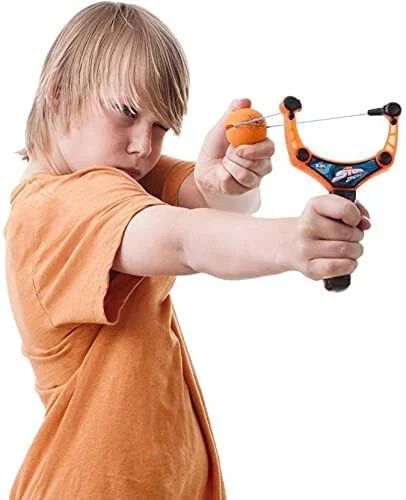 Air Storm Sling Shot Toy Light Weighted Slingshots Mini Archery & 4 Shoot Balls